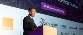 Wiceminister Sprawiedliwości Arkadiusz Myrcha na IV edycji Forum Bezpieczeństwa w Łodzi 