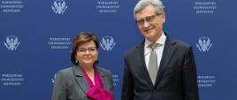 Na zdj. minister zdrowia Izabela Leszczyna i prof. Zbigniew Gaciong, rektor WUM.