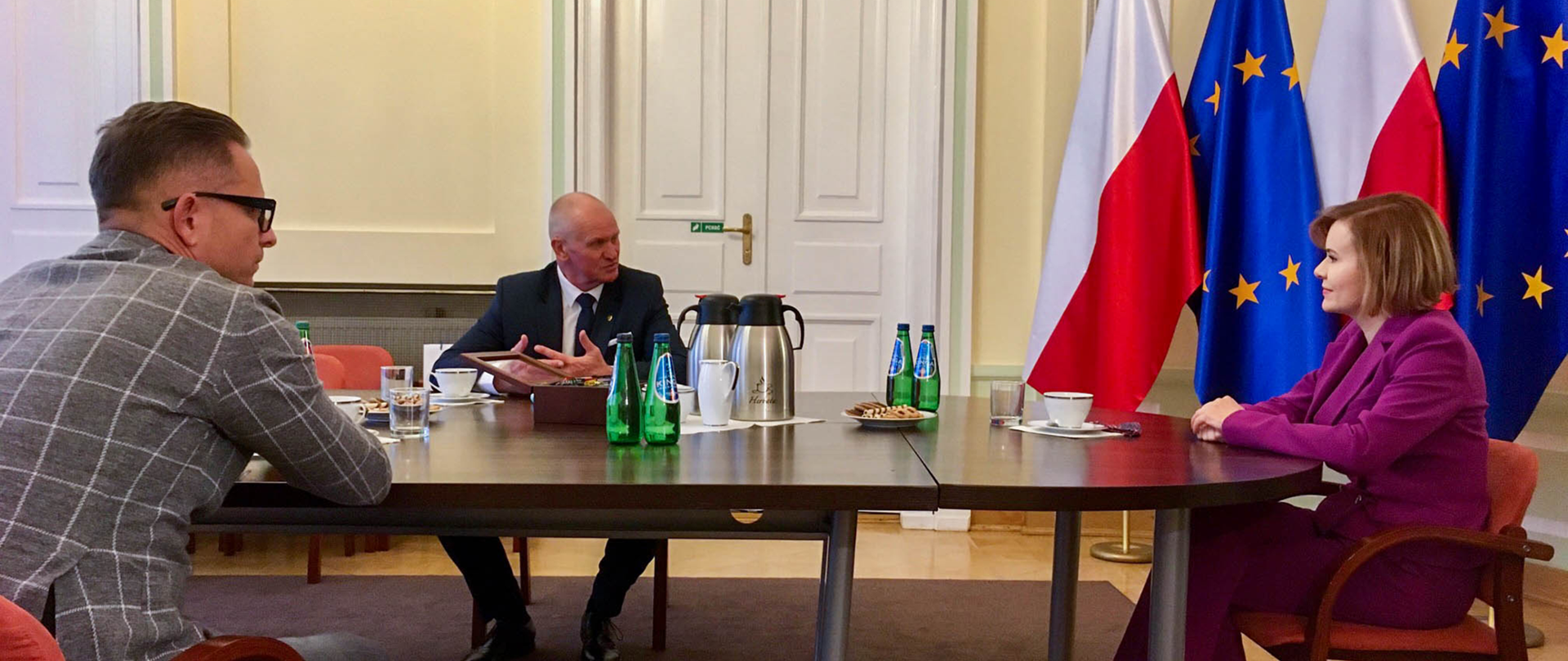 Sekretarz Stanu z przedstawicielami Zarządu Polskiego Związku Tenisa.