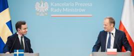 Spotkanie Premiera Donalda Tuska z Premierem Królestwa Szwecji Ulfem Kristerssonem.