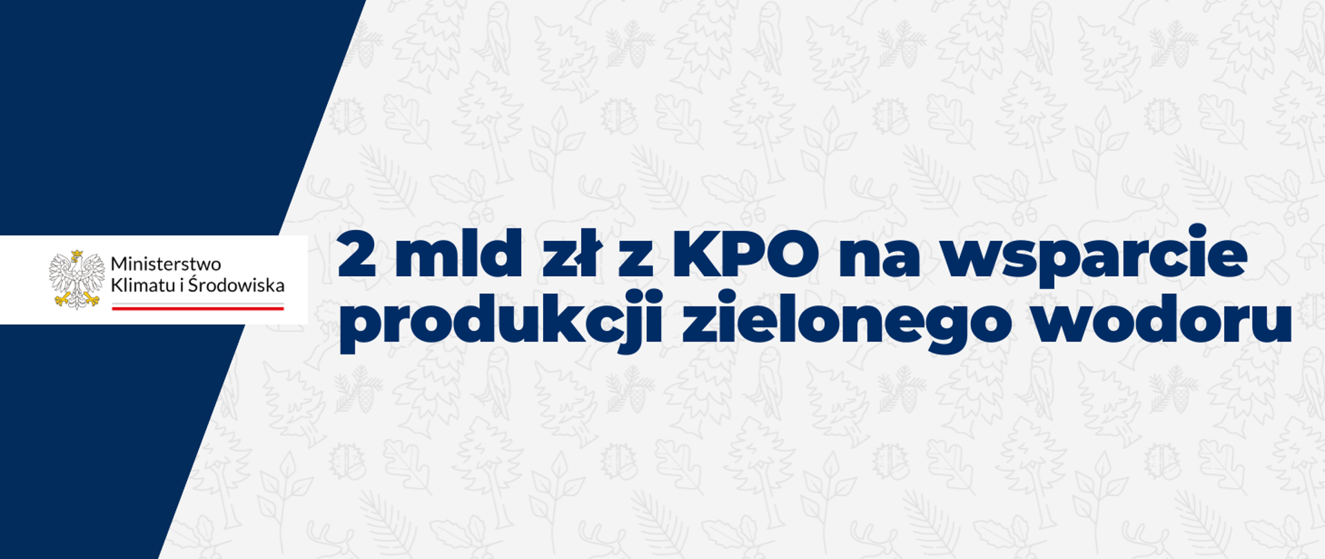 2 mld zł z KPO na wsparcie produkcji zielonego wodoru