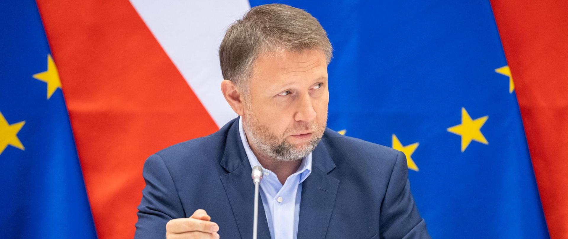 Pan Minister Marcin Kierwiński podczas posiedzenia RZZK