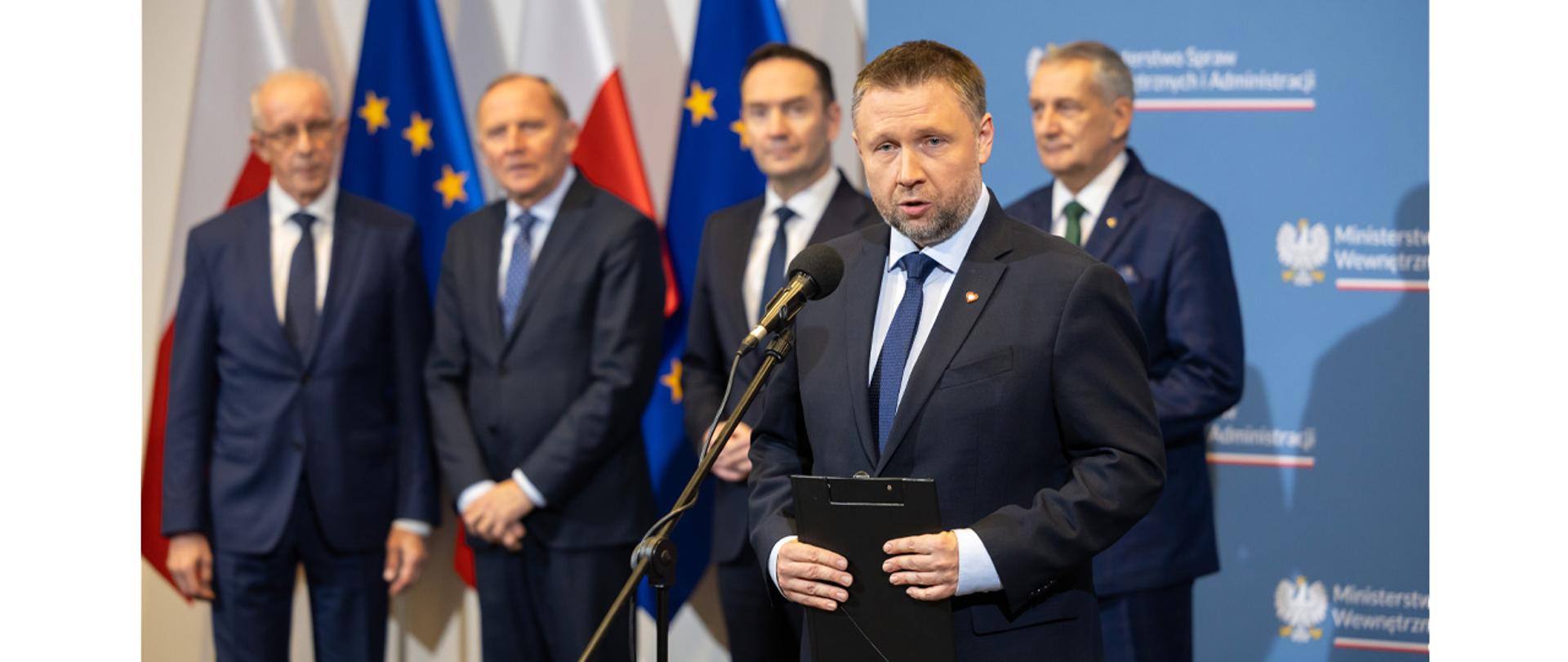 Konferencja prasowa ministra Marcina Kierwińskiego