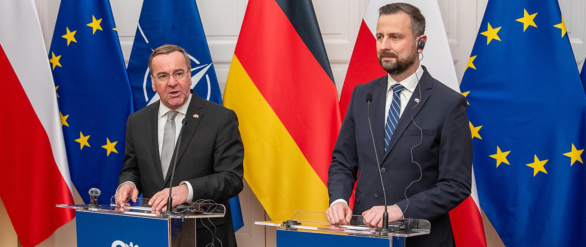 18 marca 2024 r. w Ośrodku Reprezentacyjnym MON w Helenowie, Władysław Kosiniak-Kamysz, wicepremier - minister obrony narodowej, spotkał się z Borisem Pistoriusem, ministrem obrony Niemiec. Fot. Maciej Nędzyński/CO MON
