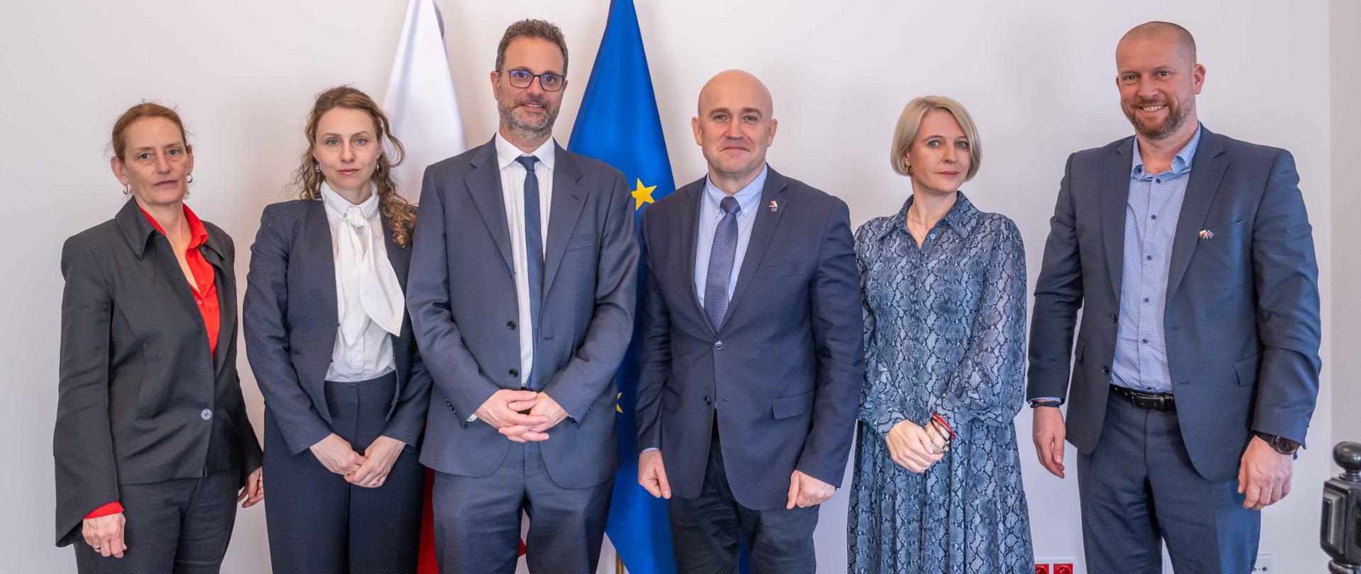 Spotkanie Wiceministra Sprawiedliwości Dariusza Mazura z Federico Borello