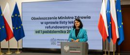 Na zdj. wiceminister zdrowia Katarzyna Kacperczyk.