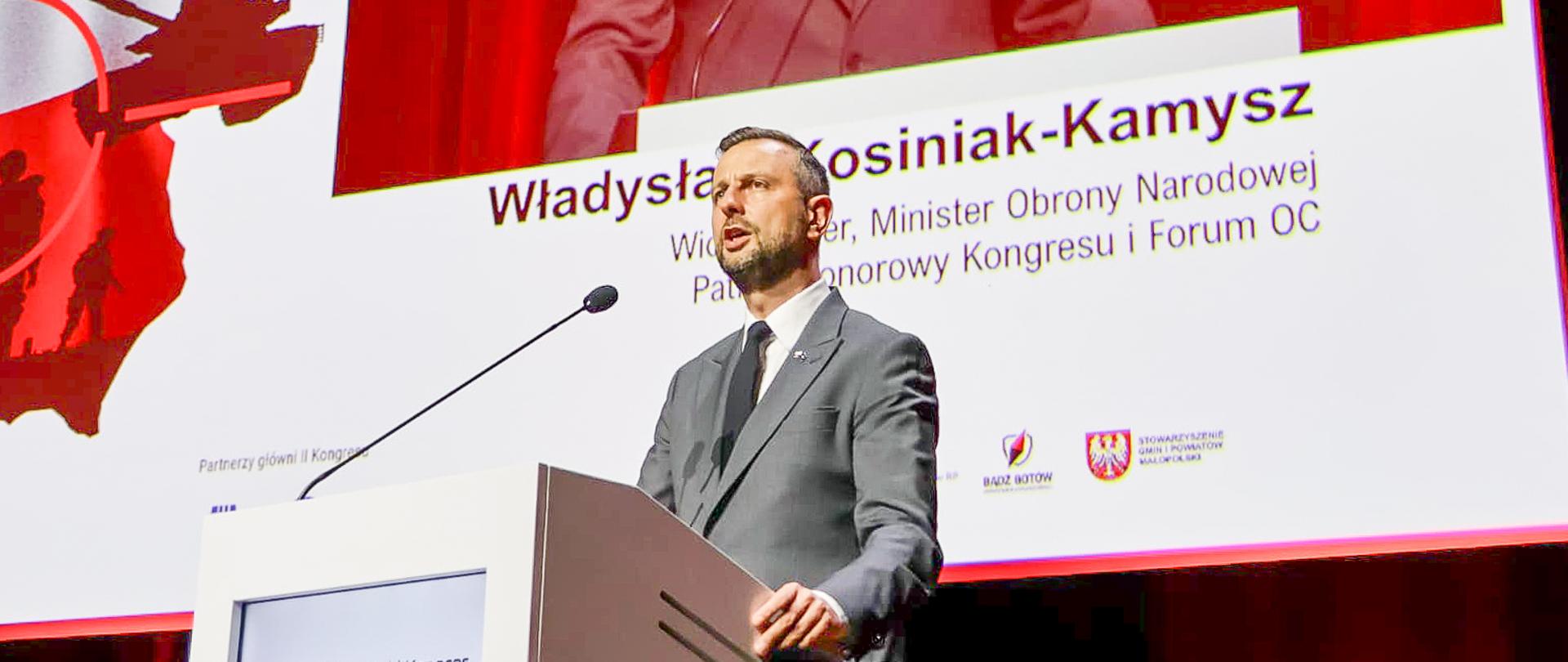 25 maja 2026 r. w Centrum Kongresowym ICE w Krakowie wicepremier - minister obrony narodowej Władysław Kosiniak-Kamysz wziął udział w II Ogólnopolskim Kongresie i Forum Samorządowym „Bezpieczna Polska i Obywatele. Nowy System Obrony Cywilnej w Polsce”. Fot. Justyna Zygmunt/2KP