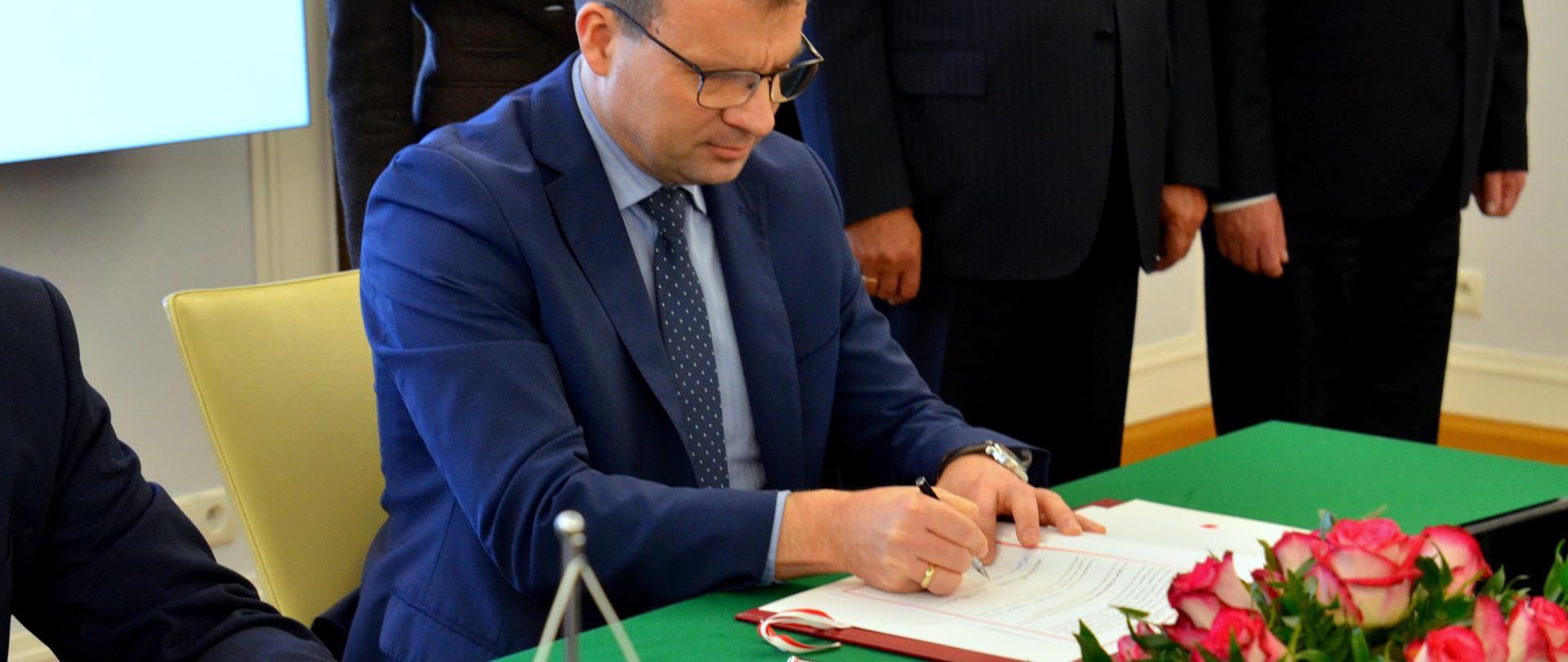 Podpisanie umowy Polska - Białoruś