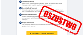 Wygląd fałszywego maila