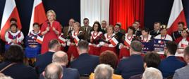 Minister Anna Moskwa na spotkaniu o bezpieczeństwie energetycznym w Kozienicach (woj. mazowieckie).