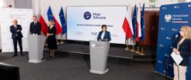 Zdjęcie z konferencji prasowej dotyczącej programu Moje Zdrowie.
