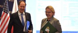minister Anna Moskwa i ambasador Mark Brzezinski