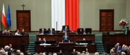 Premier Mateusz Morawiecki podczas Expose.