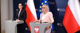 Ministra klimatu i środowiska Paulina Hennig-Kloska i wiceministra klimatu i środowiska Anita Sowińska