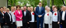 Premier Mateusz Morawiecki podczas spotkania z seniorami w KPRM.