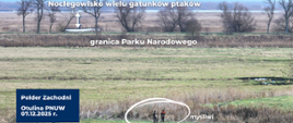 Myśliwi polujący przy granicy PN Ujście Warty