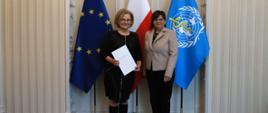 Minister Izabela Leszczyna z dr Beatą Jagielską