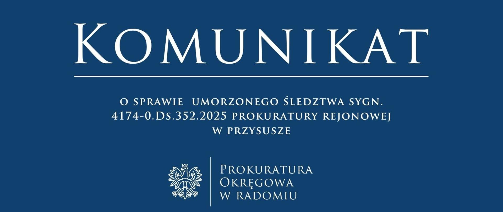 Komunikat PR Przysucha 352.2025