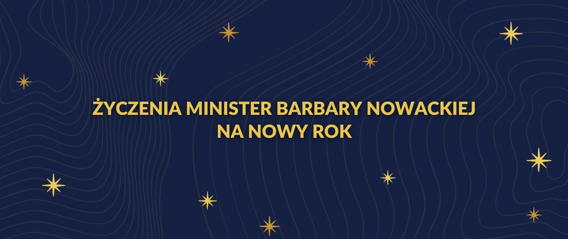 Życzenia minister Barbary Nowackiej na Nowy Rok