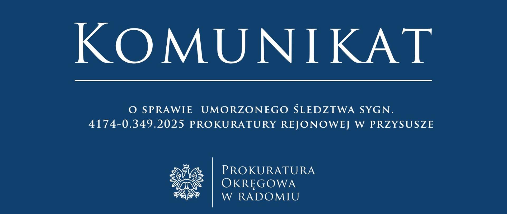 Komunikat PR Przysucha 349.2025