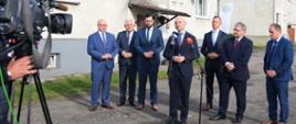 Minister Michał Kurtyka podczas konferencji w Rymaniu