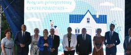 Minister Anna Moskwa podczas wystąpienia na konferencji prasowej Czyste Powietrze+