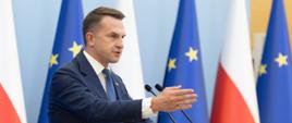 21.10.2025 konferencja Adama Szłapki, Rzecznika Rządu