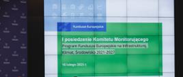 Pierwsze posiedzenie Komitetu Monitorującego Program Fundusze Europejskie na Infrastrukturę, Klimat, Środowisko 2021-2027
