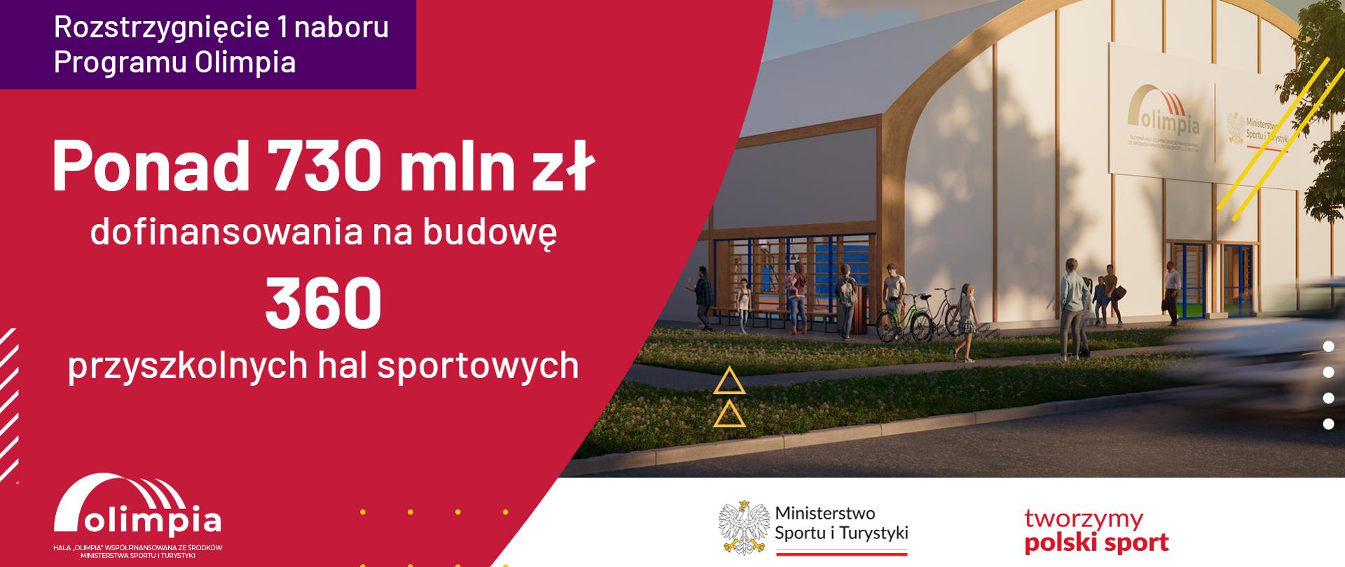 grafika z wizualizacja hali sportowej