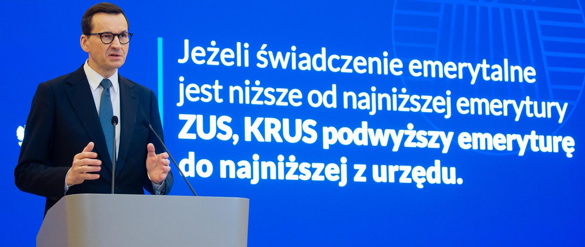 Premier Mateusz Morawiecki.