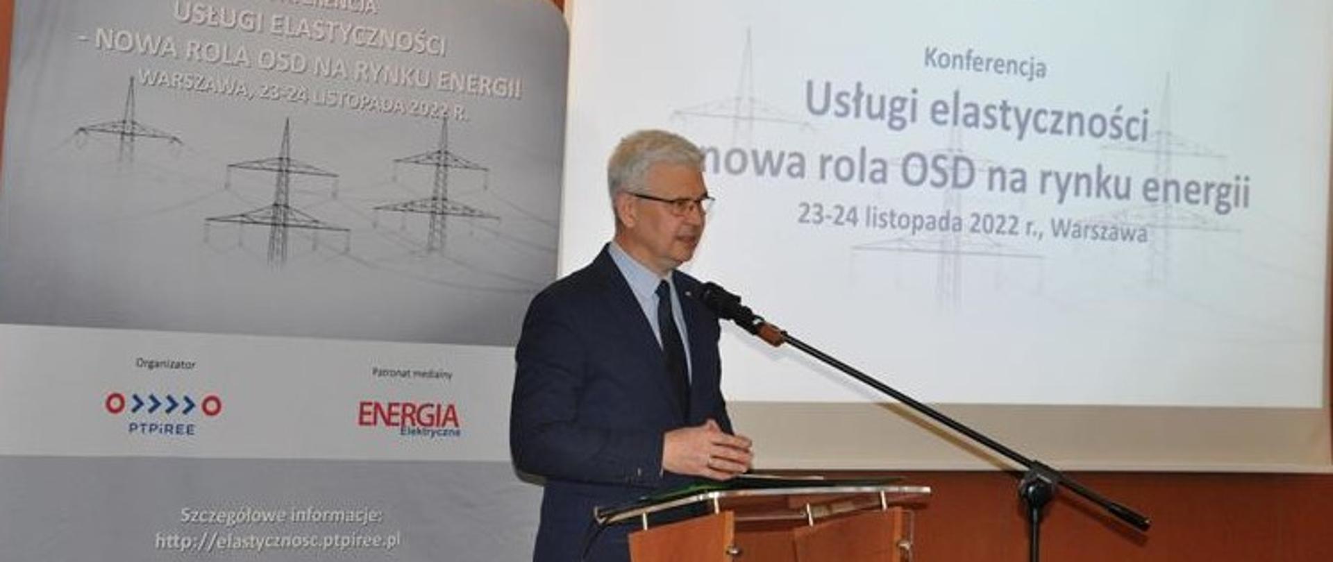 Wiceminister Ireneusz Zyska przemawia
