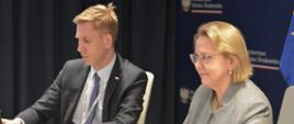 Spotkanie Minister Anny Moskwy z ambasadorem Brazylii w Warszawie Haroldo de Macedo Ribeiro.