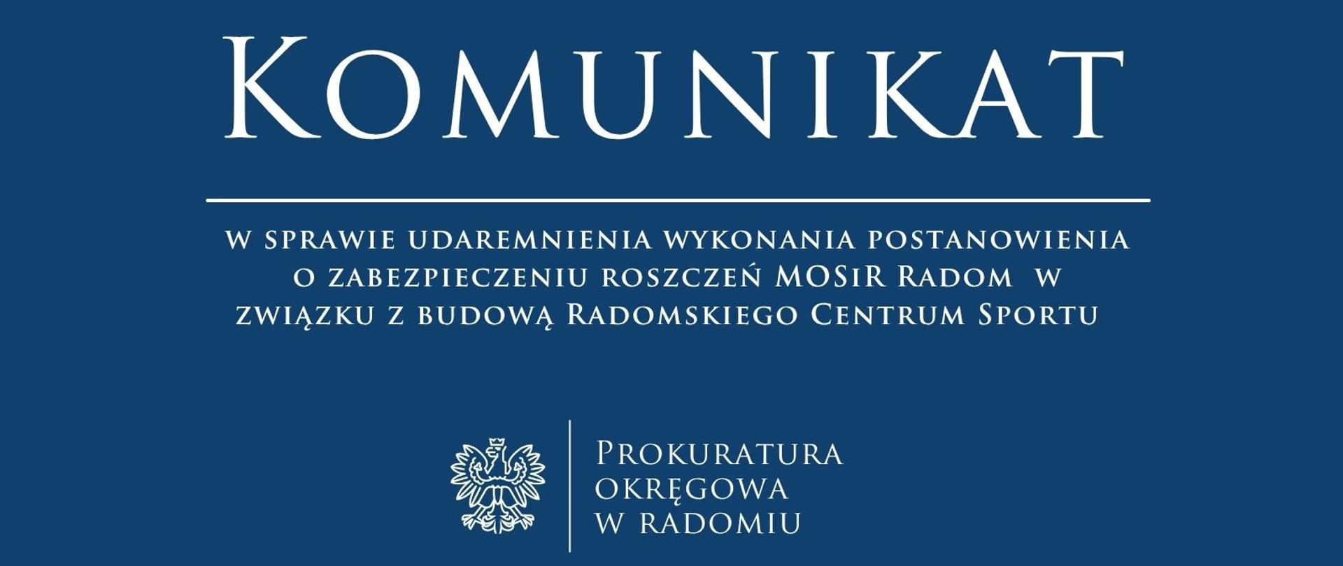 Komunikat Mosir