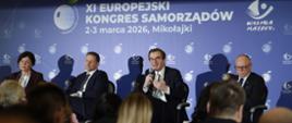 Na zdjęciu wiceminister Jan Szyszko podczas konferencji
