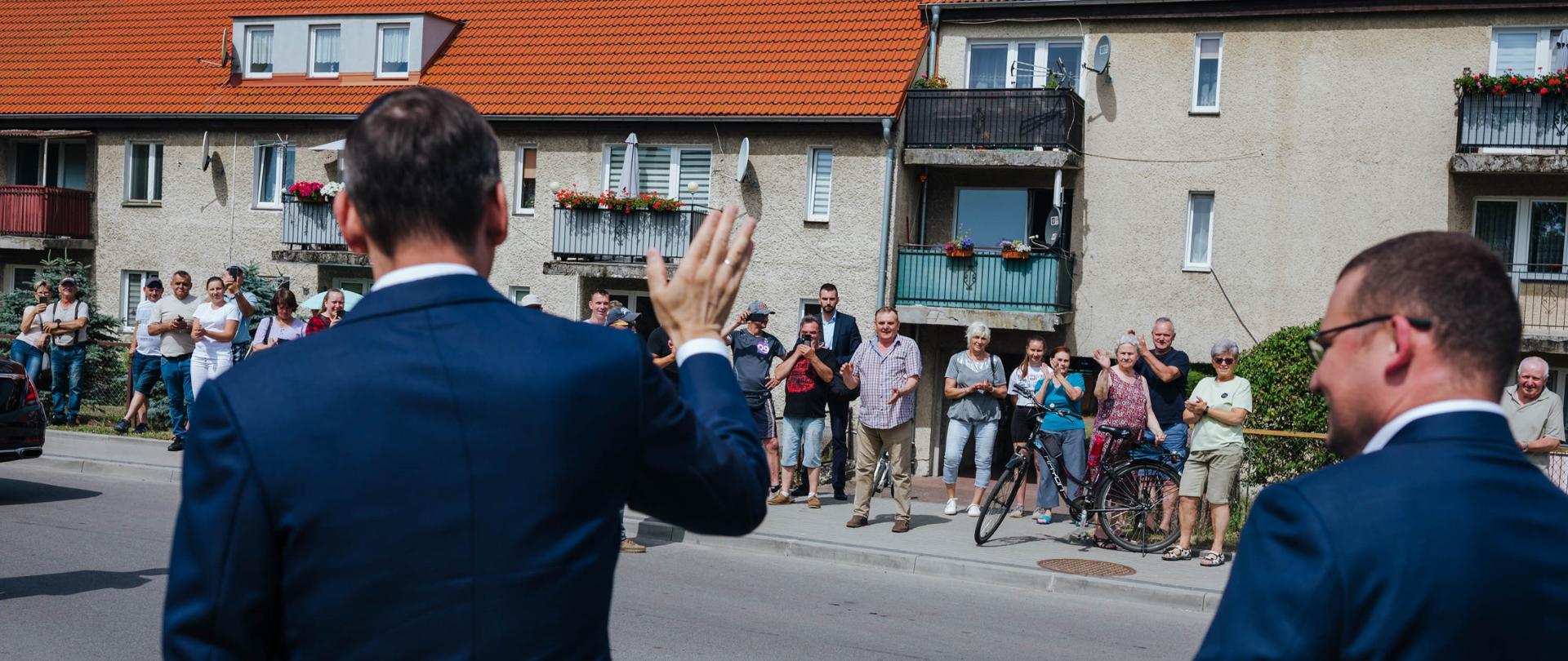 Wizyta Pana Premiera na terenie rządowych inwestycji lokalnych w Golczewie.