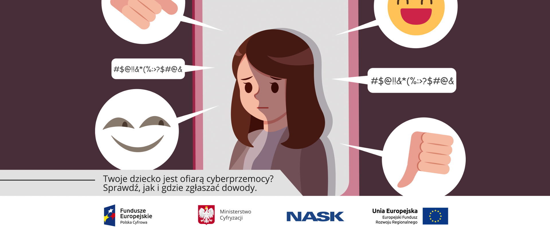 Grafika ze smutną dziewczynką
