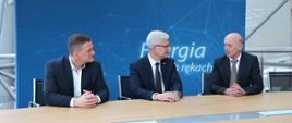 Wiceminister Ireneusz Zyska podczas spotkania w PSE
