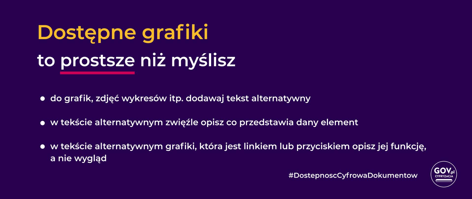 Dostępne obrazy, grafiki, wykresy – dodawaj tekst alternatywny 