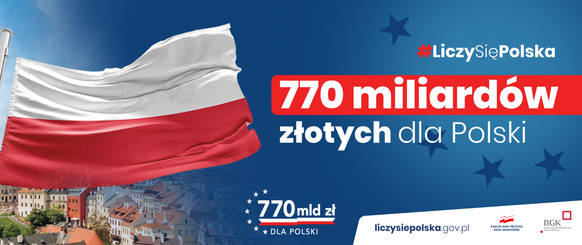 Banner: 770 mld zł dla Polski.