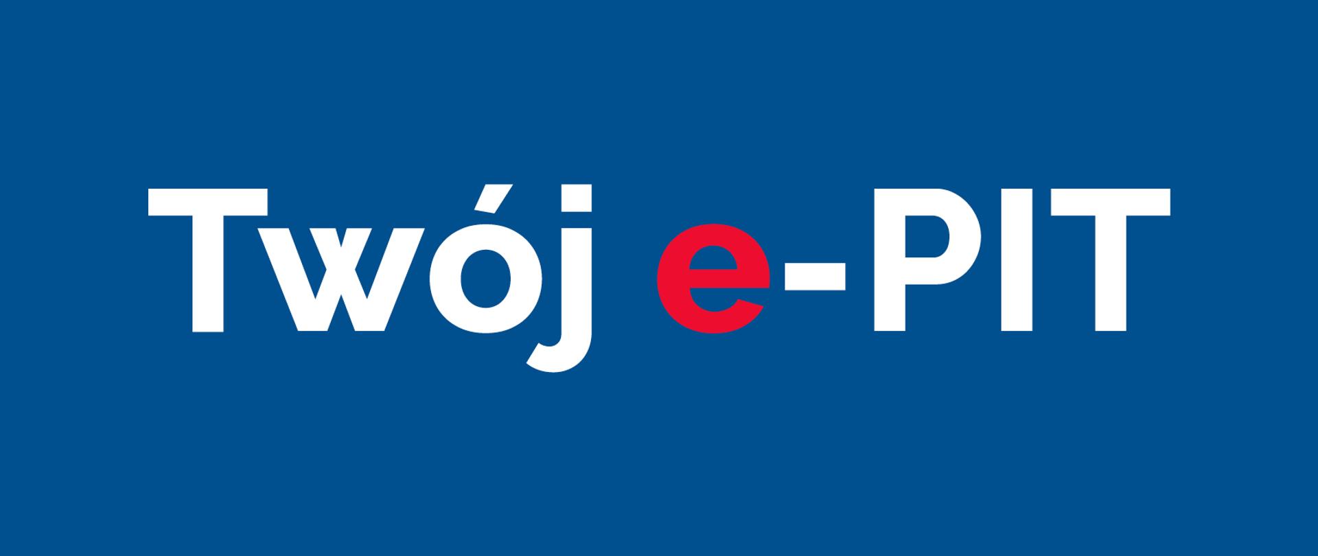 Napis Twój e-PIT
