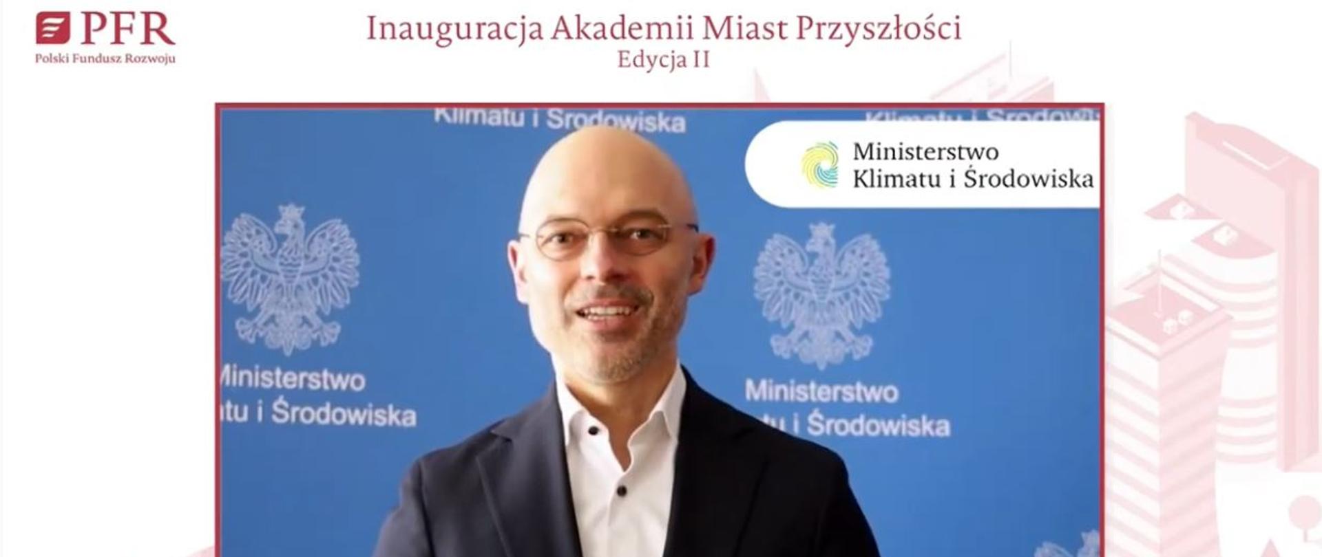 Minister Kurtyka podczas inauguracji drugiej edycji Akademii Miast Przyszłości
