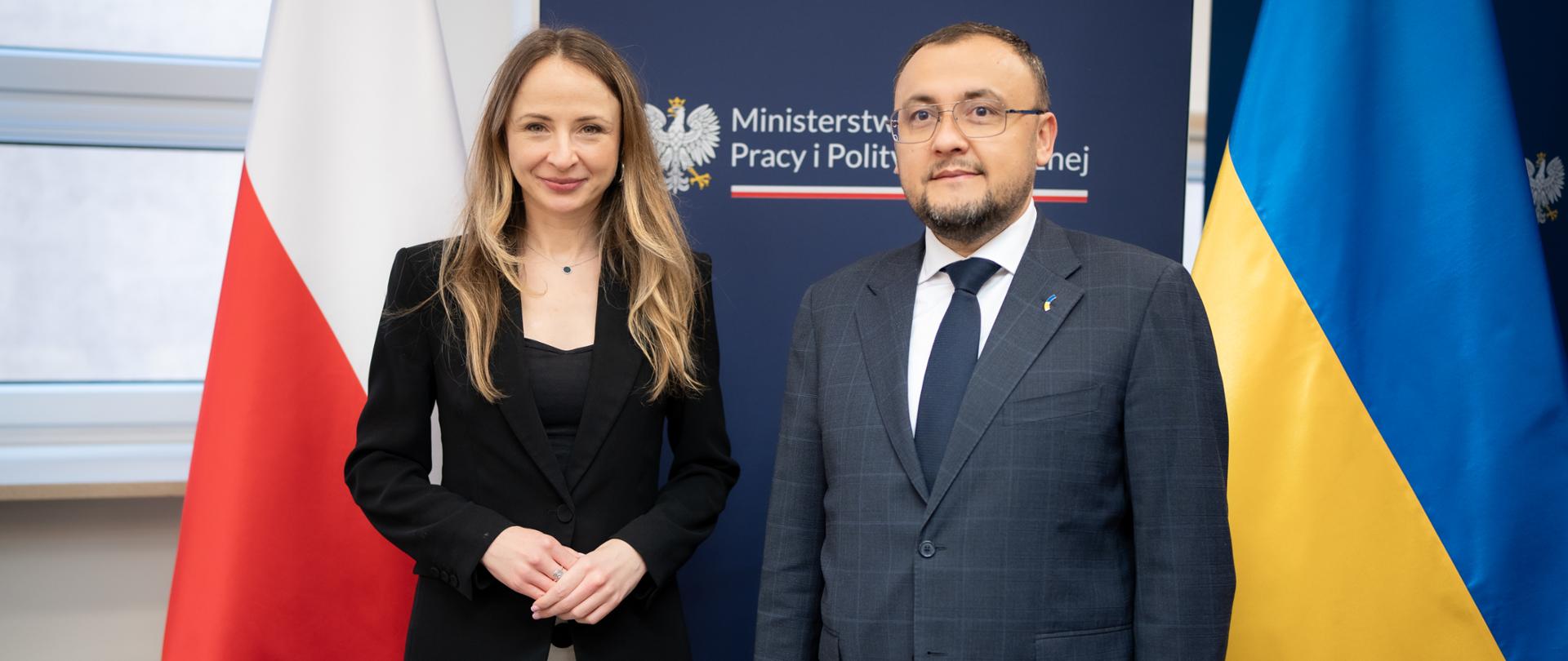 Ministra Agnieszka Dziemianowicz-Bąk spotkała się z Ambasadorem Ukrainy