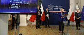 Przepisy o oświacie i szkolnictwie wyższym w ustawie o pomocy obywatelom Ukrainy - konferencja z udziałem wiceminister Marzeny Machałek