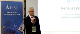 Wiceminister klimatu Ireneusz Zyska na konferencji dot. klastrów energetycznych