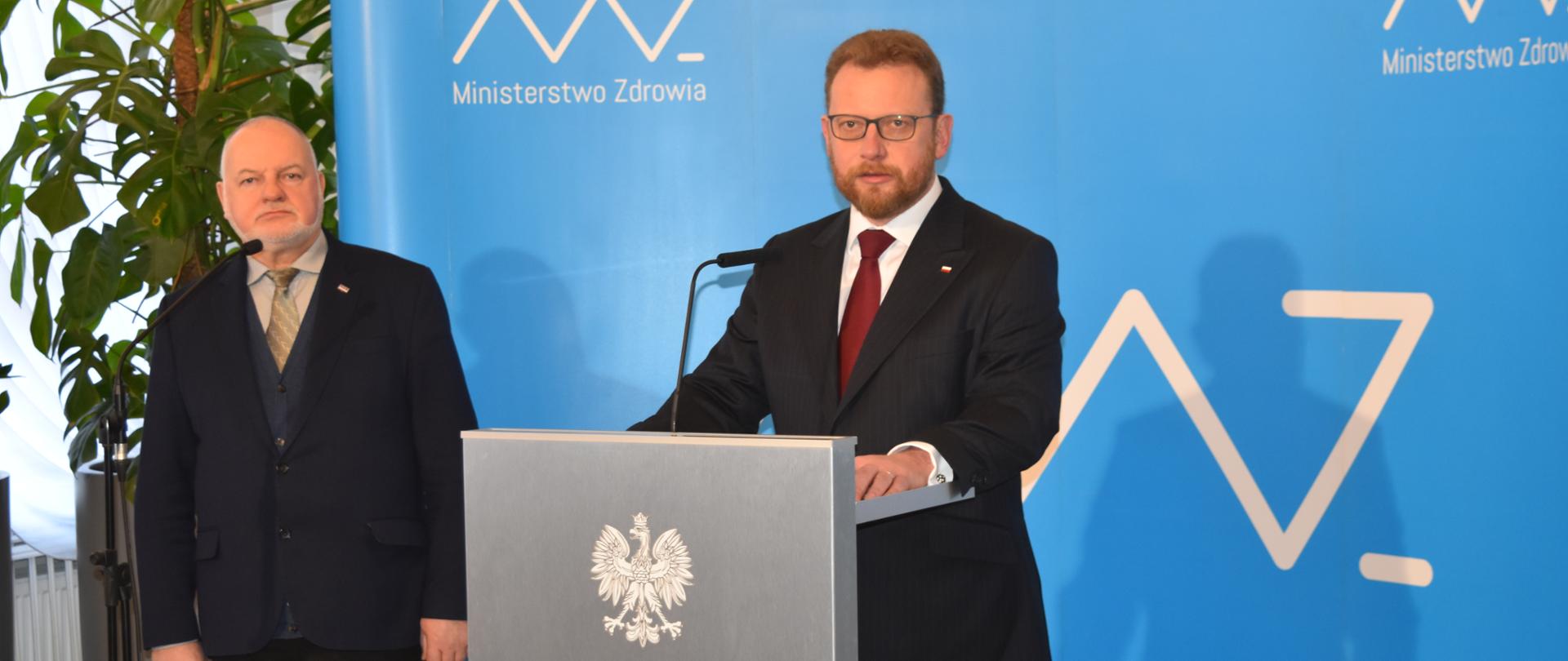 Konferencja Ministra Zdrowia Łukasza Szumowskiego i Prezesa Narodowego Funduszu Zdrowia Andrzeja Jacyny ws. bezlimitowego finansowania tomografii komputerowej, rezonansu magnetycznego i operacji usunięcia zaćmy