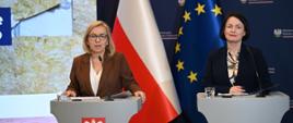Ministra klimatu i środowiska Paulina Hennig-Kloska i prezes zarządu NFOŚiGW Dorota Zawadzka-Stępniak