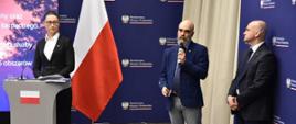 Wiceminister Małgorzata Golińska, Dyrektor Łukasz Rejt, Dyrektor Sergiusz Kieruzel