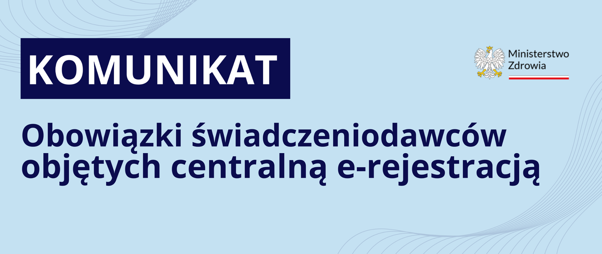 KOMUNIKAT (1) cer - swiadczeniodawcy