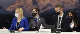 Minister Anna Moskwa podczas unijnej koordynacji ministerialnej na COP26