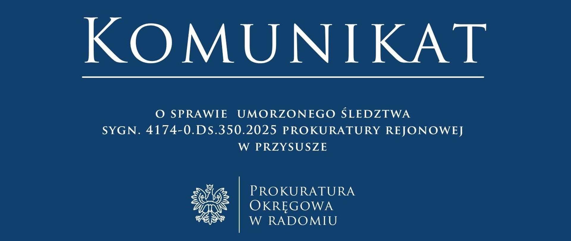 Komunikat PR Przysucha 350.2025